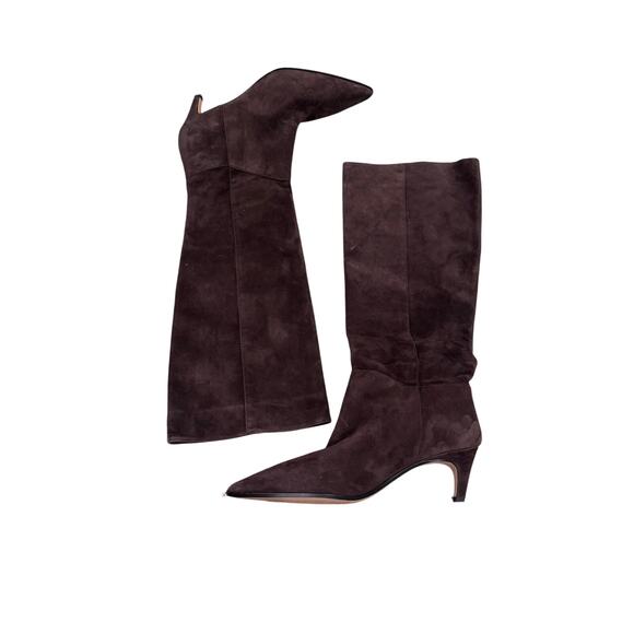 J. Crew Women's Stevie Knee-High Pull-On Boots in Suede Brown Size 10.5 NWOB - Picture 5 of 9